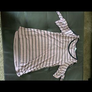 Purple and Black Maurice’s (cold shoulder) shirt